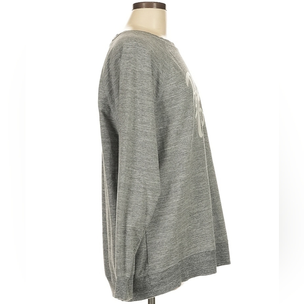 Wildfox "Pour Favor" Graphic Pullover Sweater Gray Size M - Picture 4 of 7
